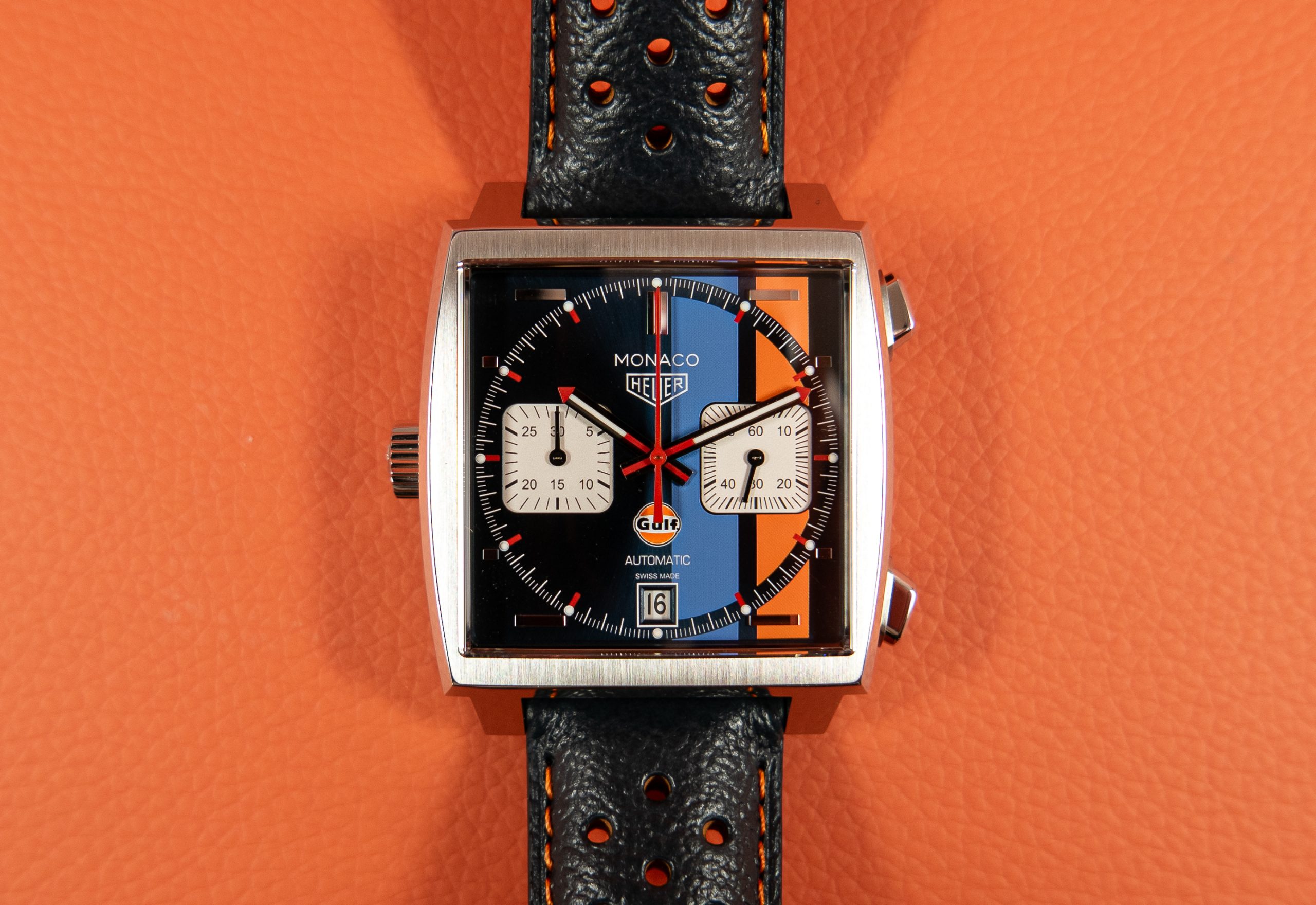 MONACO GULF Automatic Chronograph Caliber 11 Special Edition (Discontinued, last one in production)